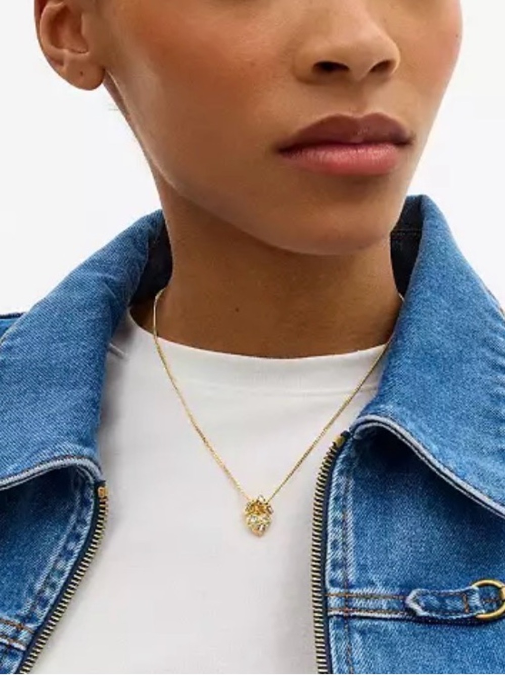 Coach Necklace with star and Rondel heart pendant. New